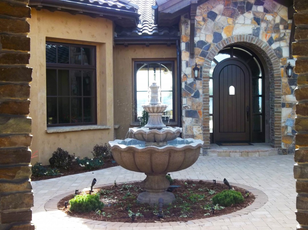 Paver Patio, Formal Water Feature, Paver Patio, Outdoor Room