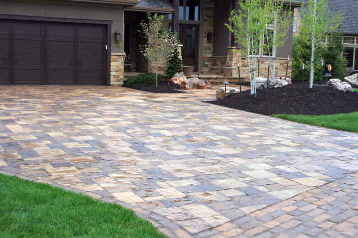 Paver Driveway, Paver Walkway, Ornamental Planting Beds, Curb Appeal