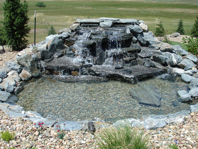 xvCustom Stone Water Feature, Waterfall