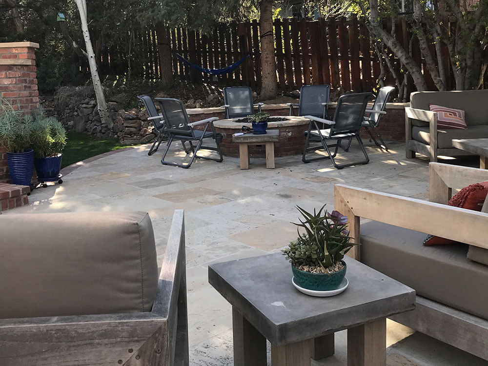 Golden Backyard Remodel Patio Living Space